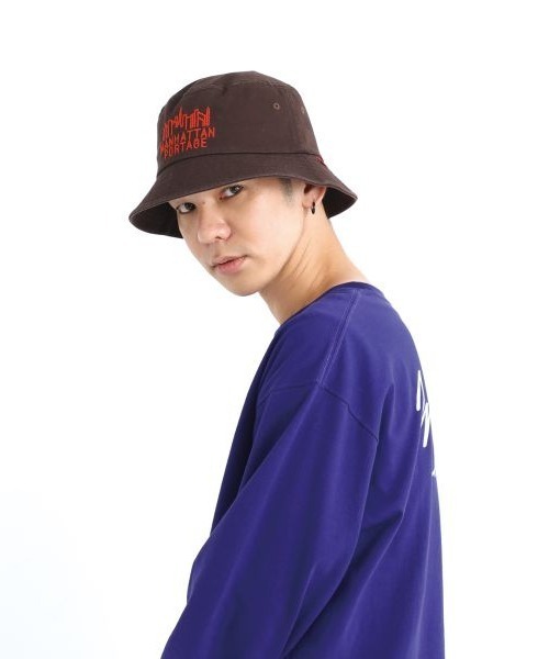 Manhattan Portage（マンハッタンポーテージ）の「Manhattan Portage/マンハッタンポーテージ ハット HAND LIKE STITCH TWILLHAT MP281（ハット・メンズ・ブラック/ブラウン・FREE）」の11枚目の写真