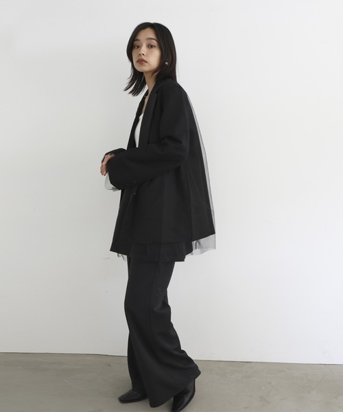 セール】 ウールカシミヤ シングルブレステッド 2Bジャケット