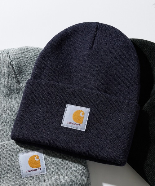 Carhartt（カーハート）の「【Carhartt】ビーニー A18（ニットキャップ/ビーニー・メンズ・ネイビー/ブラック/グレー・FREE）」の3枚目の写真