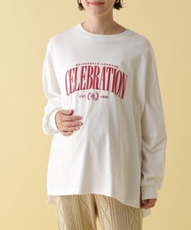 LEPSIM | 【産前・産後対応】マタニティ／ふくれプリントロゴロンT　200104(マタニティウェア/グッズ)