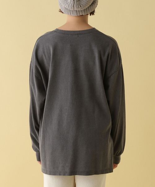 LEPSIM（レプシィム）の「【産前・産後対応】マタニティ／ふくれプリントロゴロンT　200104（マタニティウェア/グッズ・レディース・オフホワイト/チャコールグレー・FREE）」の14枚目の写真