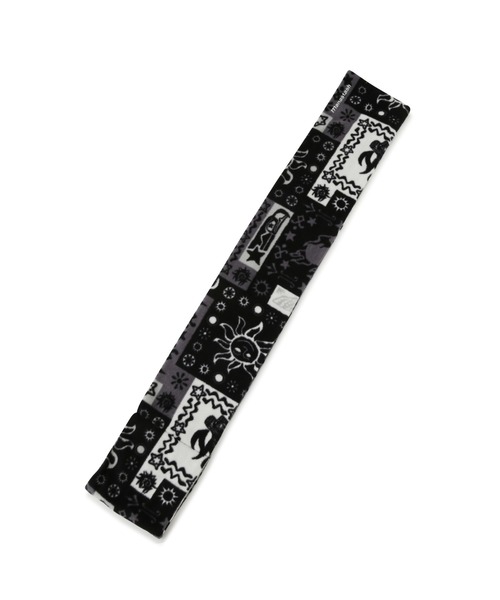 MANASTASH（マナスタッシュ）の「MANASTASH/マナスタッシュ/BANDANA FLEECE MUFFLER/バンダナフリースマフラー（マフラー・メンズ・ブラック/ネイビー・F）」の6枚目の写真