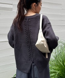 CIAOPANIC TYPY | 【WEB限定】バックスリットメランジカラーニット(ニット/セーター)