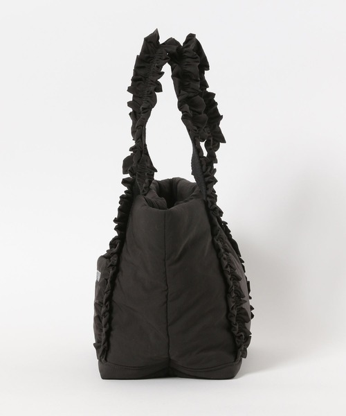 BAYFLOW（ベイフロー）の「[マチが広くて使いやすい]フリルロゴトートM（トートバッグ・レディース・ブラック/ブルーグレー・FREE）」の17枚目の写真