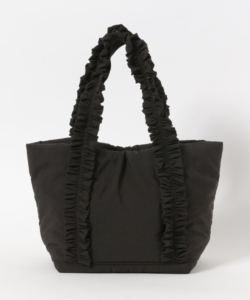 BAYFLOW（ベイフロー）の「[マチが広くて使いやすい]フリルロゴトートM（トートバッグ・レディース・ブラック/ブルーグレー・FREE）」の18枚目の写真