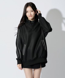 ALLuRing ChaRm | Side Line High Neck Over Sweat / サイドラインハイネックスウェット(スウェット)