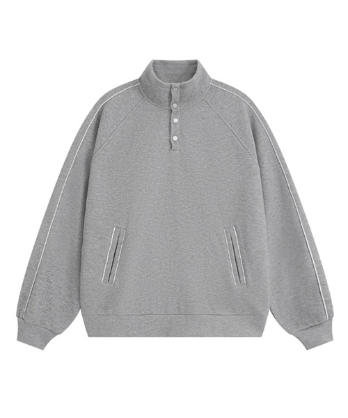 ALLuRing ChaRm（アリュリングチャーム）の「Side Line High Neck Over Sweat / サイドラインハイネックスウェット（スウェット・レディース・ブラック/グレー・M/L）」の12枚目の写真