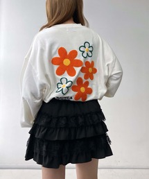 AS KNOW AS plus（アズノゥアズプラス）の「◇アソートモチーフサガラ刺繍スウェットプルオーバー(ハナ・ハート）（スウェット）」