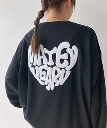 AS KNOW AS plus | ◇アソートモチーフサガラ刺繍スウェットプルオーバー(ハナ・ハート）(スウェット)