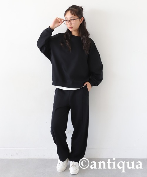 antiqua（アンティカ）の「裏毛テーパードパンツ（その他パンツ・キッズ・ネイビー/ブラック/ライトグリーン/ホワイト・160/150/140）」の13枚目の写真