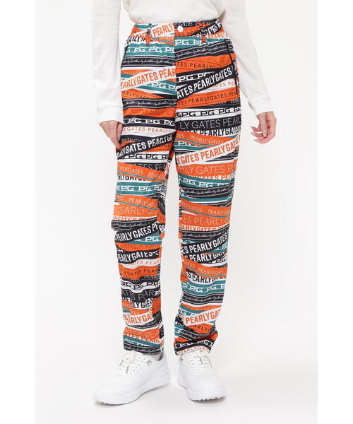 PEARLY GATES】TACTEEM×Thermotronパンツ ＜ロゴリボン柄＞