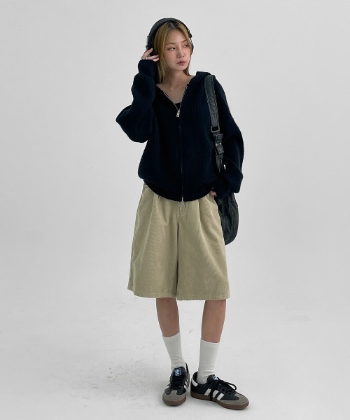 BLACKUP（ブラックアップ）の「[MADE] キーアルドコーデュロイバミューダパンツ（その他パンツ・レディース・ブラック/ベージュ・SMALL/MEDIUM/LARGE）」の5枚目の写真