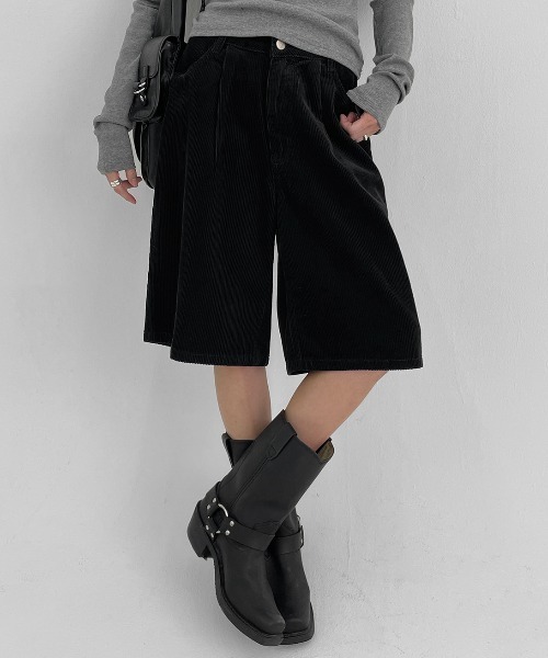 BLACKUP（ブラックアップ）の「[MADE] キーアルドコーデュロイバミューダパンツ（その他パンツ・レディース・ブラック/ベージュ・SMALL/MEDIUM/LARGE）」の15枚目の写真