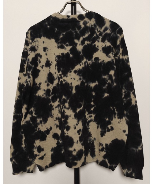 ATELANE（アテレーン）の「ATELANE/プルオーバー タイダイニット（ニット/セーター・メンズ・ベージュ/グレー/ネイビー・LARGE/MEDIUM）」の5枚目の写真