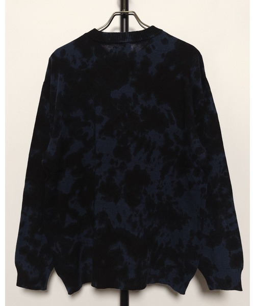 ATELANE（アテレーン）の「ATELANE/プルオーバー タイダイニット（ニット/セーター・メンズ・ベージュ/グレー/ネイビー・LARGE/MEDIUM）」の6枚目の写真