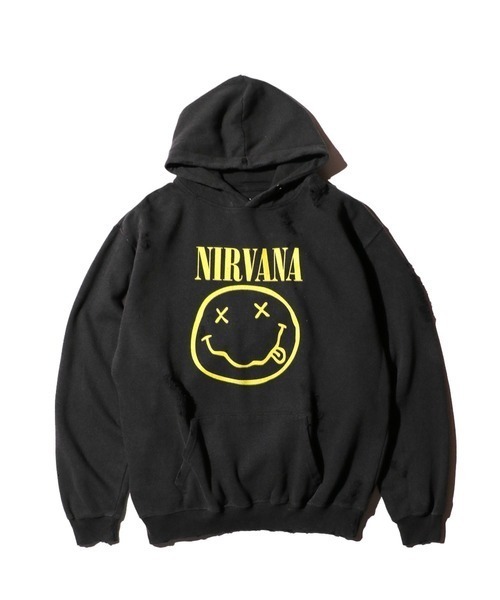 THRIFTY LOOK / スリフティールック WORN-OUT BAND HOODIE 'NIRVANA