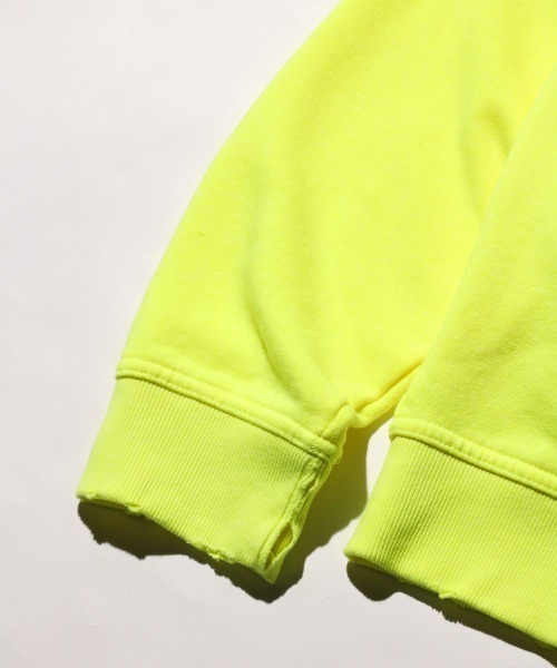 NIRVANA(ニルヴァーナ)の「THRIFTY LOOK / スリフティールック WORN-OUT BAND HOODIE 'NIRVANA' ニルヴァーナ ダメージ加工(パーカー・メンズ・イエロー/ブラック・LARGE/X-LARGE/MEDIUM)」の8枚目の写真