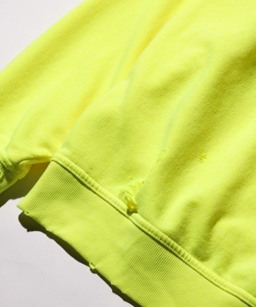 NIRVANA(ニルヴァーナ)の「THRIFTY LOOK / スリフティールック WORN-OUT BAND HOODIE 'NIRVANA' ニルヴァーナ ダメージ加工(パーカー・メンズ・イエロー/ブラック・LARGE/X-LARGE/MEDIUM)」の13枚目の写真