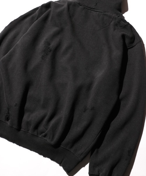 NIRVANA(ニルヴァーナ)の「THRIFTY LOOK / スリフティールック WORN-OUT BAND HOODIE 'NIRVANA' ニルヴァーナ ダメージ加工(パーカー・メンズ・イエロー/ブラック・LARGE/X-LARGE/MEDIUM)」の18枚目の写真