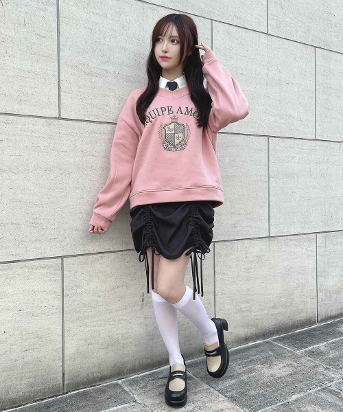 F i.n.t（フィント）の「ドロストスカート/fint　フィント（スカート・レディース・チャコールグレー/アイボリー・FREE）」の16枚目の写真