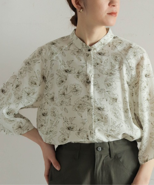 ノンブルアンペール ブラウス　シャツ インドネシア刺繍 ロングシャツ（シャツ/ブラウス）｜NOMBRE
