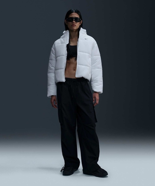 美品NIKE ナイキ　短丈　フード　ダウン　クラシック Therma-FIT NIKE公式】ナイキ スポーツウェア クラシック パファー
