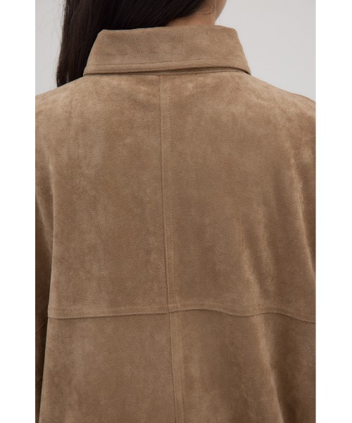 crie conforto(クリーコンフォルト)の「フェイクスエードシャツ 秋服 / 羽織り / 長袖(シャツ/ブラウス・レディース・キャメル/グレー・FREE)」の18枚目の写真