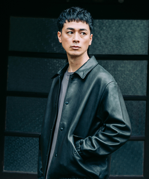 EDIFICE(エディフィス)の「べジタブルラムレザー コーチジャケット(その他アウター・メンズ・ブラック・MEDIUM/LARGE)」の8枚目の写真