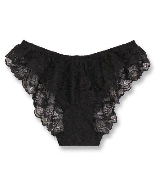 fran de lingerie（フランデランジェリー）の「可愛くて楽ちんなフリルのふんどしタイプのショーツ選べるデザイン 「からだゆるめるナイトショーツ」（ショーツ・レディース・ブラック系その他2/ベージュ系1/ブラック系その他/グレー系2/ピンク系その他/ピンク系その他3/クリーム/ライトグリーン系/ブラック系その他3/ベージュ系/セージグリーン・L/M/LL/3L）」の22枚目の写真