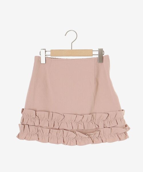 MAJESTIC LEGON(マジェスティックレゴン)の「ホイップフリルデニムスカパン(スカート・レディース・ネイビー/ブラック/サックスブルー/ピンク・MEDIUM)」の12枚目の写真