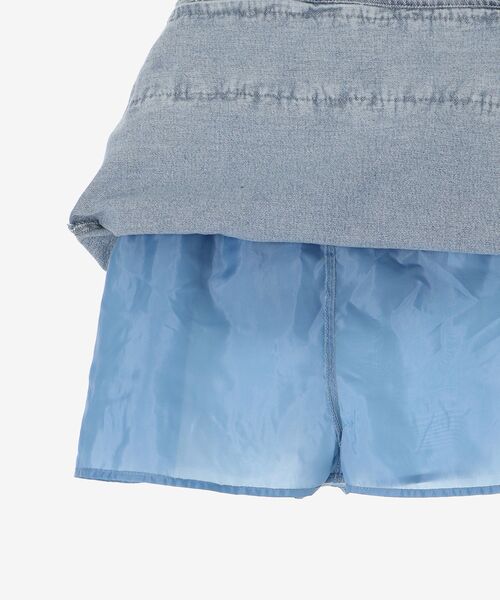 MAJESTIC LEGON(マジェスティックレゴン)の「ホイップフリルデニムスカパン(スカート・レディース・ネイビー/ブラック/サックスブルー/ピンク・MEDIUM)」の21枚目の写真