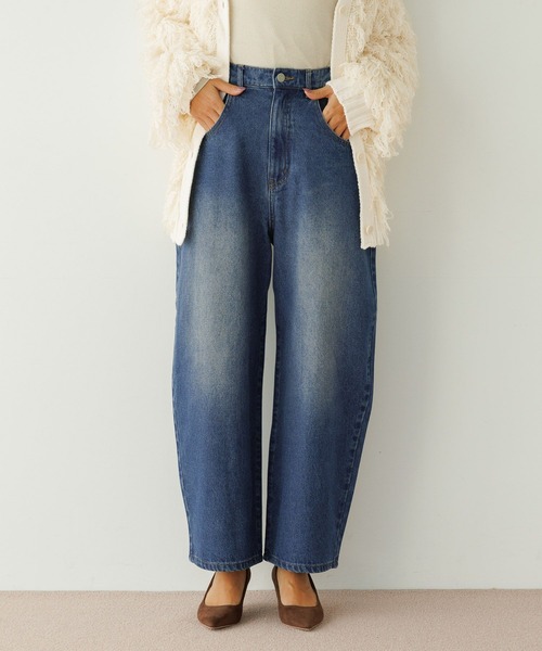 BAYFLOW（ベイフロー）の「ベーシックカーブデニム（デニムパンツ・レディース・サックスブルー/インディゴブルー・SMALL/MEDIUM/LARGE）」の5枚目の写真