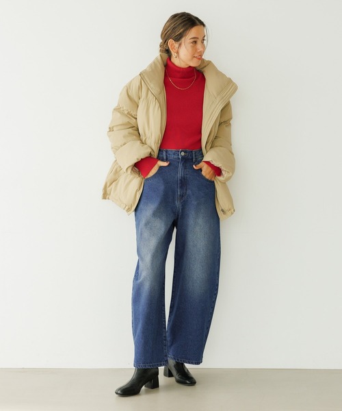 BAYFLOW（ベイフロー）の「ベーシックカーブデニム（デニムパンツ・レディース・サックスブルー/インディゴブルー・SMALL/MEDIUM/LARGE）」の12枚目の写真