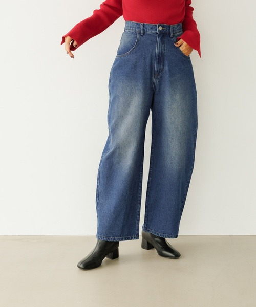 BAYFLOW（ベイフロー）の「ベーシックカーブデニム（デニムパンツ・レディース・サックスブルー/インディゴブルー・SMALL/MEDIUM/LARGE）」の15枚目の写真