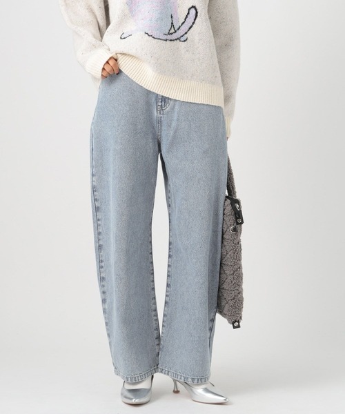 BAYFLOW（ベイフロー）の「ベーシックカーブデニム（デニムパンツ・レディース・サックスブルー/インディゴブルー・SMALL/MEDIUM/LARGE）」の19枚目の写真