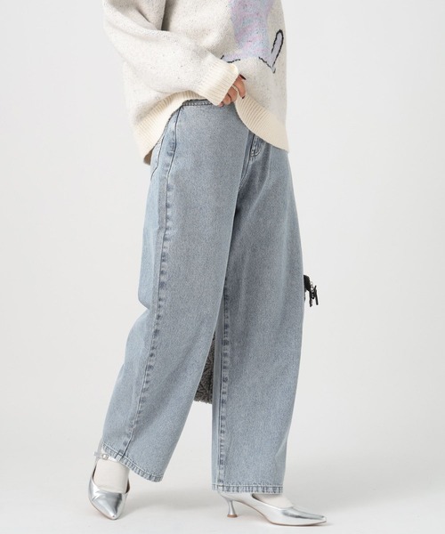 BAYFLOW（ベイフロー）の「ベーシックカーブデニム（デニムパンツ・レディース・サックスブルー/インディゴブルー・SMALL/MEDIUM/LARGE）」の20枚目の写真