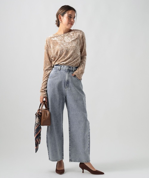 BAYFLOW（ベイフロー）の「ベーシックカーブデニム（デニムパンツ・レディース・サックスブルー/インディゴブルー・SMALL/MEDIUM/LARGE）」の21枚目の写真