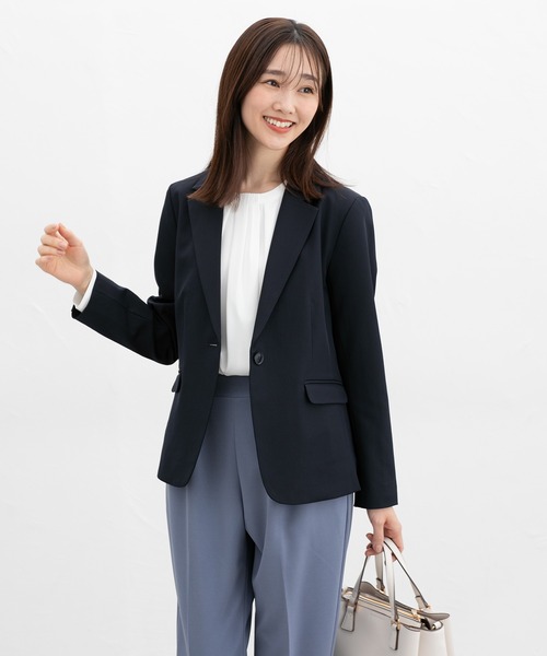 Honeys（ハニーズ）の「タック使いブラウス（シャツ/ブラウス・レディース・ブラック/クリーム/ホワイト/グレイッシュブルー・M/3L/S/LL/L）」の6枚目の写真