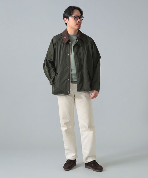 BEAMS F（ビームスエフ）の「【別注】Barbour / TRANSPORT ポリエステル メモリーツイル ジャケット（ブルゾン・メンズ・オリーブ/ブラック・42/40/34/38/36）」の10枚目の写真