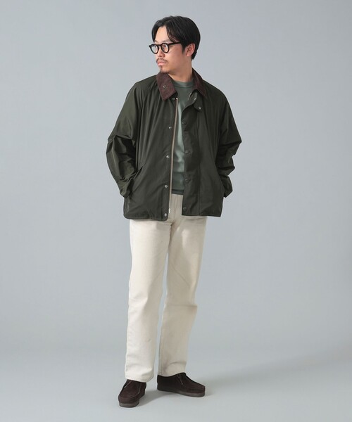 BEAMS F（ビームスエフ）の「【別注】Barbour / TRANSPORT ポリエステル メモリーツイル ジャケット（ブルゾン・メンズ・オリーブ/ブラック・42/40/34/38/36）」の11枚目の写真