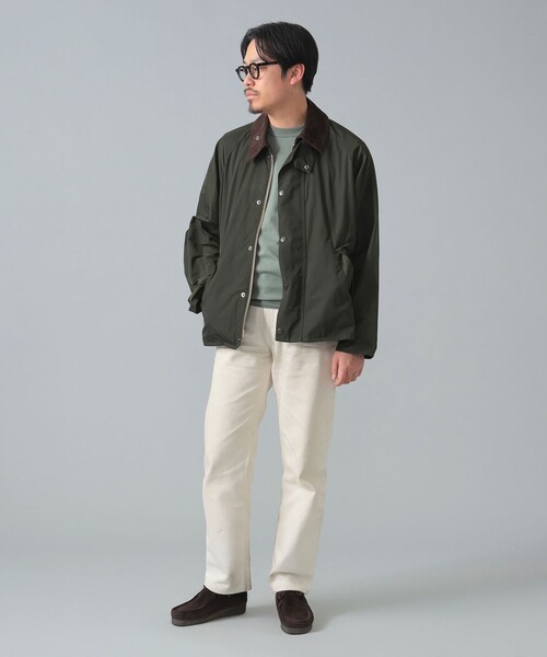 BEAMS F（ビームスエフ）の「【別注】Barbour / TRANSPORT ポリエステル メモリーツイル ジャケット（ブルゾン・メンズ・オリーブ/ブラック・42/40/34/38/36）」の12枚目の写真