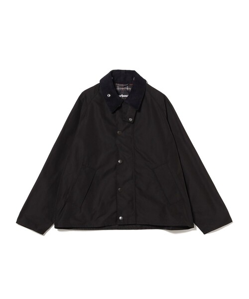 BEAMS F（ビームスエフ）の「【別注】Barbour / TRANSPORT ポリエステル メモリーツイル ジャケット（ブルゾン・メンズ・オリーブ/ブラック・42/40/34/38/36）」の16枚目の写真