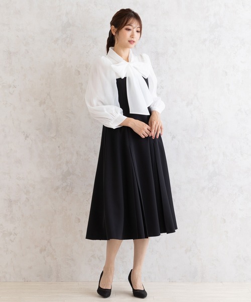 【美品✨】大きいサイズ！　ローズティアラ　46 ダブルクロスコクーンワンピース 110225101550630001?$VS_1500$