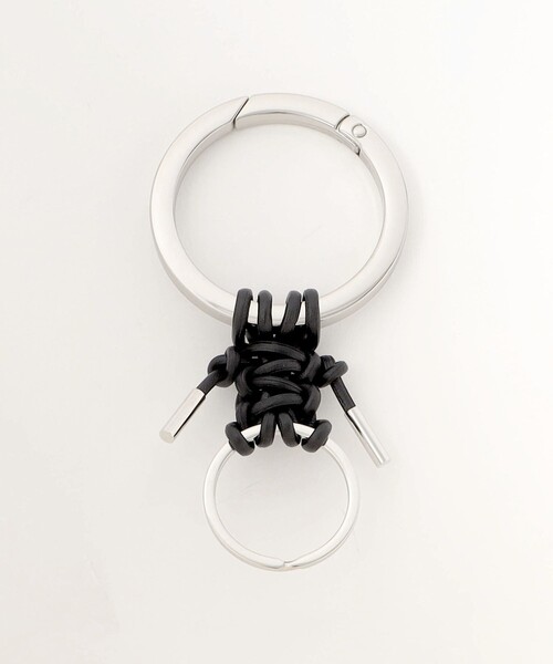 ITTI（イッチ）の「＜ITTI＞CRISTY KNOT キーリング（キーホルダー・レディース・ブラック/シルバー/ダークグレー・FREE）」の2枚目の写真