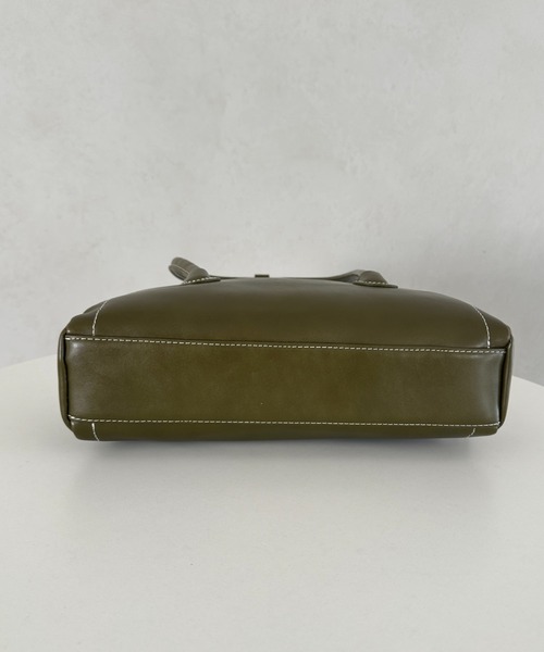 MYMOOD.（マイムード）の「ロングハンドル ボストンバッグ PUフルートバッグ（ハンドバッグ・レディース・カーキ/ブラック/ブラウン・FREE）」の20枚目の写真