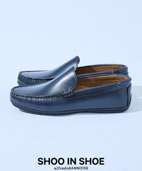 alfredoBANNISTER(アルフレッドバニスター)の「ドライビング レザー シューズ(スリッポン・メンズ・ブラック/ブラウン/ネイビー/キャメル・45/39/43/44/42/41/40)」の3枚目の写真