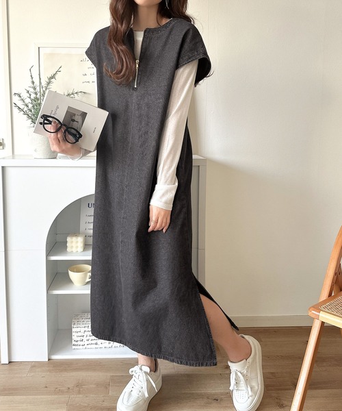 セール】リラクシーな大人カジュアル。綿100％カフタン調サイド