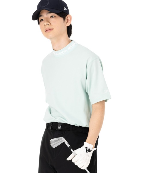 ニューエラゴルフ 半袖ミッドネックTシャツ コットン 綿