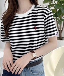 U.S. POLO ASSN.（ユーエスポロアッスン）の「Ada.別注    U.S. POLO ASSN クロップド ベーシック Tシャツ（Tシャツ/カットソー）」