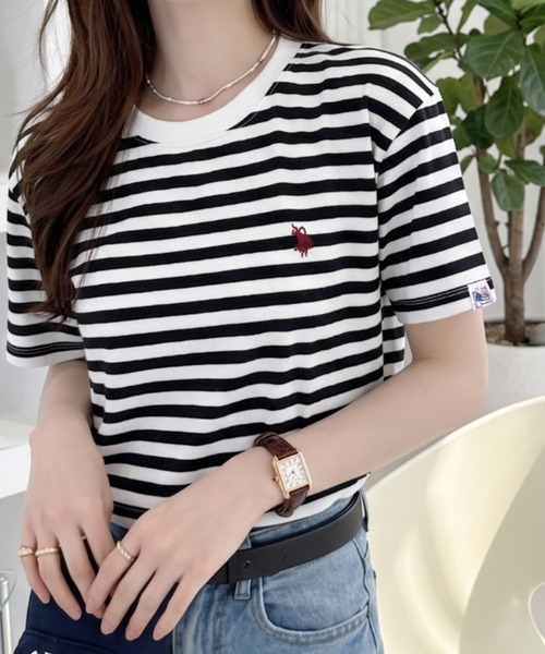 トップス pedestalpolo セール】Ada.別注 // U.S. POLO ASSN クロップド ベーシック Tシャツ